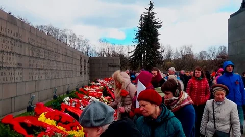 May 9 - Victory Day, a day of remembrance and sorrow of the Russian people Video stock 75658755