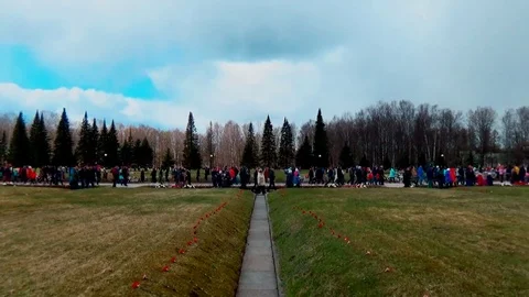 May 9 - Victory Day, a day of remembrance and sorrow of the Russian people Video stock 75658764