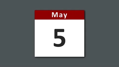 May calendar Stock-Footage 137534056