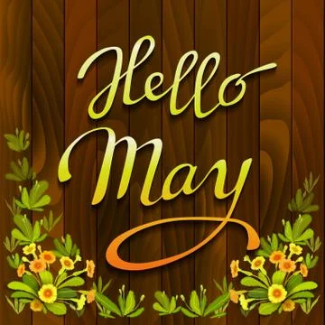 May calligraphy ard Stock Illustration