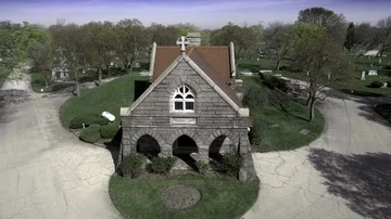 May Chapel of Rosehill Cemetery Stock Footage
