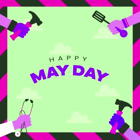 May Day Background Video Stock Footage 237850840