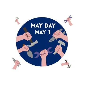 MAY DAY Stock Illustration