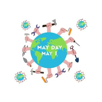 MAY DAY Stock Illustration