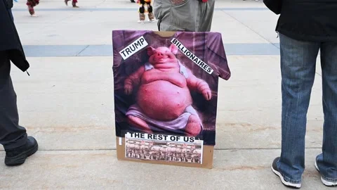 May Day protest for worker and immigrant rights in Minnesota Video stock 308969882