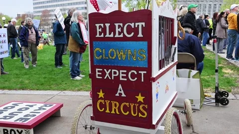 May Day protest for worker and immigrant rights in Minnesota Video stock 308969971