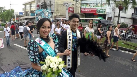 May flower pageantry Stock Footage
