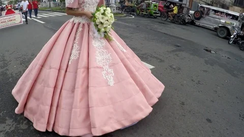 May flower pageantry Stock Footage