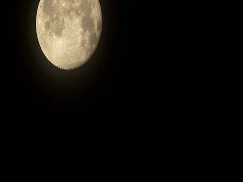 May Milk Moon 97 Point 9 Percent Full. Video stock 75567139