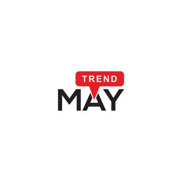 May trend label. Vector icon illustration Stock Illustration