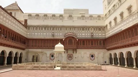 May view between Junagarh Fort , Historical place in Bikaner Stock Photos