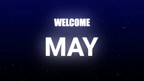 May welcome may happy new year animated lettering text black flashing light.. Stock Footage 250159676