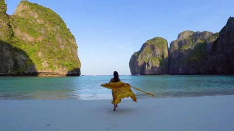 Maya Bay, Phi Phi Island, Thailand, Stock Footage 289939177