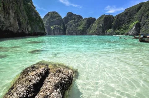 Maya bay, phi phi leh island,thailand , asia Stock Photos