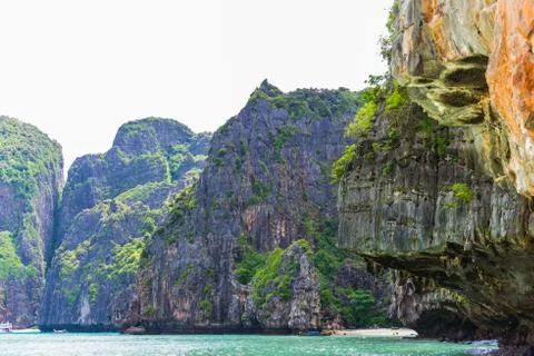 Maya bay phi phi leh island Stock Photos
