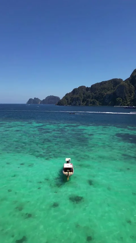 Maya Bay, Phi Phi, Phuket, Boat Tour, Thailand Stock Footage 319762997