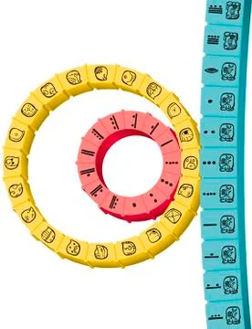 Maya Calendar 3D Stock-Illustration