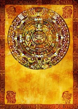 Maya calendar Stock Illustration