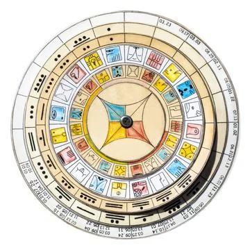 Maya Calendar isolated Stock Illustration