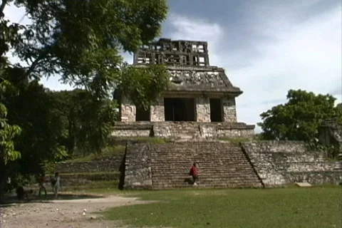 Maya Cities Palenque Temple of Count Video stock 465550