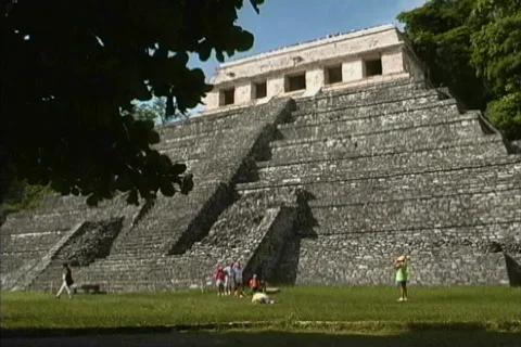 Maya Cities Temple of Inscriptions 스톡 동영상 465557