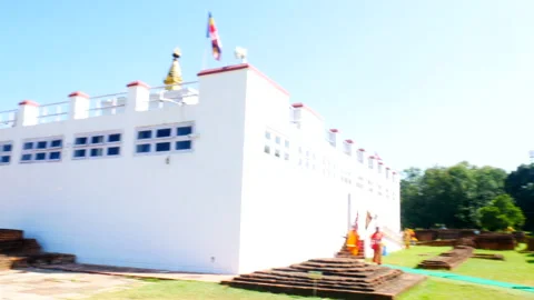 Maya Devi Temple, LUMBINI, NEPAL Stock Footage 226777047