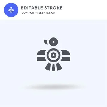 Maya icon vector, filled flat sign, solid pictogram isolated on white, logo Stock Illustration