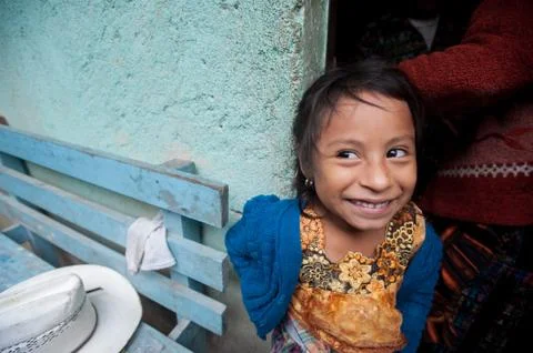 Maya indigenous girl in Guatemala Stock Photos