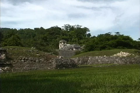  Maya Palace Palenque Video stock 467709