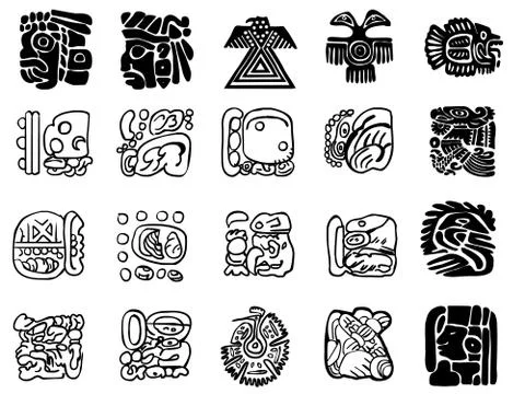 Maya patterns Stock Illustration