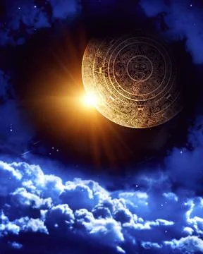 Maya prophecy Stock Illustration