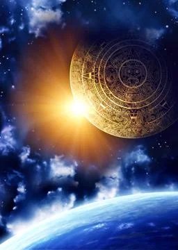 Maya prophecy Stock Illustration