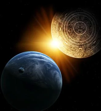 Maya prophecy Stock Illustration