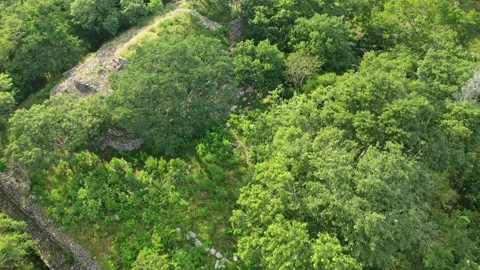 Maya Pyramid Awesome Drone Flyover, Chaltun-Ha near Izamal, Yucatan, Mexico 2.7K Stock Footage 172486707