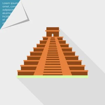 Maya pyramid icon Stock-Illustration
