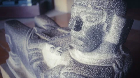 Maya rock sculpture Stock Footage 33742978