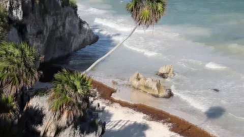 Maya Ruins in Tulum Stock-Footage 105215796