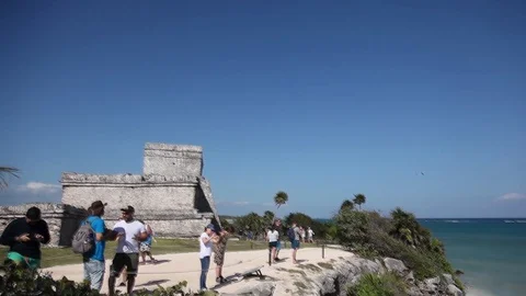 Maya Ruins in Tulum Stock-Footage 105215942