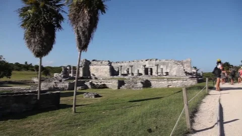 Maya Ruins in Tulum Stock-Footage 105215948