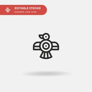 Maya Simple vector icon. Illustration symbol design template for web mobile U Stock Illustration