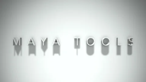 Maya tools 3D title animation with shadows on a white background Stock Footage 297455314