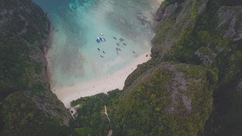 Mayabay from the top 库存影片 86471882