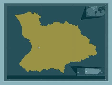 Mayaguez, Puerto Rico. Solid color shape Stock Illustration