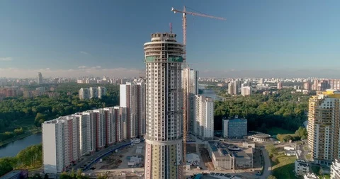 Mayak apartment complex. aerial. cc 2018814638 20 2 Stock Footage 111999840