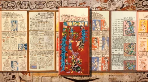 Mayan 2012 Doomsday End of the World+Dresden Codex v2 Stock Footage 7086160