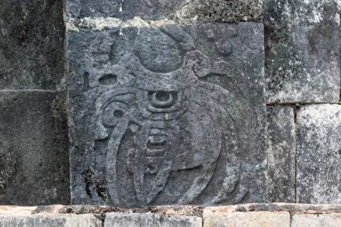 Mayan bas relief Stock Photos