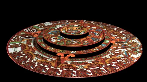 Mayan Calendar Countdown to 2012 (technically Aztec not Mayan) Stock Footage