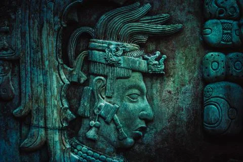 Mayan deity, pakal Stock Photos
