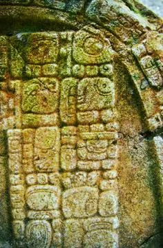 Mayan glyphs Stock Photos