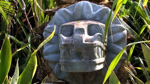 Mayan God Statue Video stock 94136665
